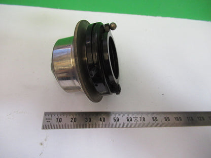 ANTIQUE LEITZ WETZLAR CONDENSER + IRIS OPTIC MICROSCOPE PART AS PICTURED X5-A-15