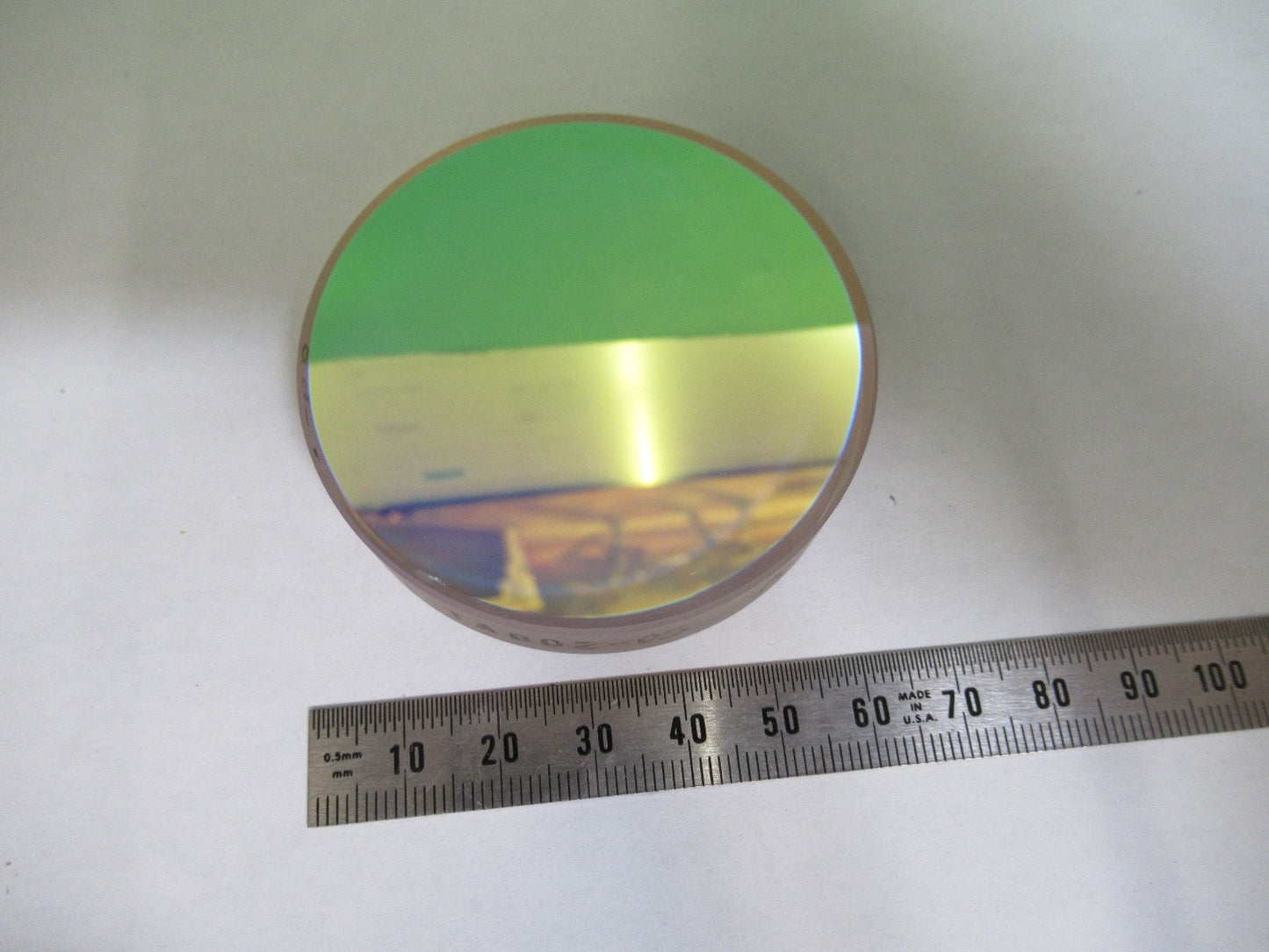OPTICAL FLAT COATED ZERODUR PRO ZYGO LASER OPTICS AS PICTURED 98-A-09