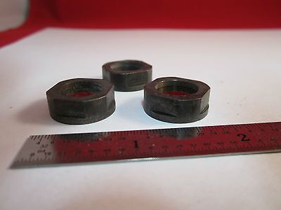 ii LOT 3 EA OPTICAL MICROSCOPE PART LEICA GERMANY RETICLE LIGHT OPTICS BIN #4B