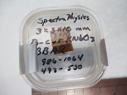OPTICAL PRO SPECTRA PHYSICS KNbO3 CRYSTAL NIOBATE OPTICS AS PICTURED &W7-B-08