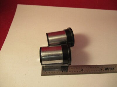 PAIR EYEPIECE TIYODA 10X MICROSCOPE PART OPTICS AS PICTURED &1E-B-26