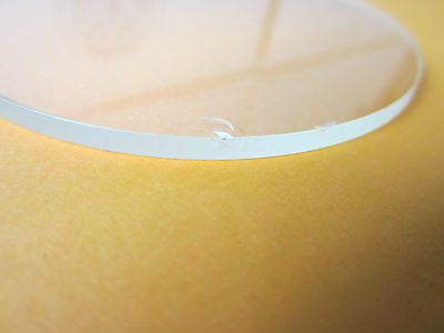 OPTISCHE DICKE SAPHIR-WAFER-Y-CUT-LASEROPTIK [an der Kante abgebrochen] BIN#6V-45