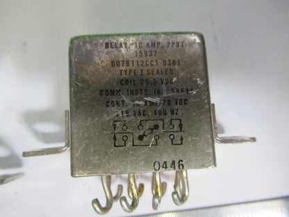 Lot Relay Electric Mil Spec Comm Instr
