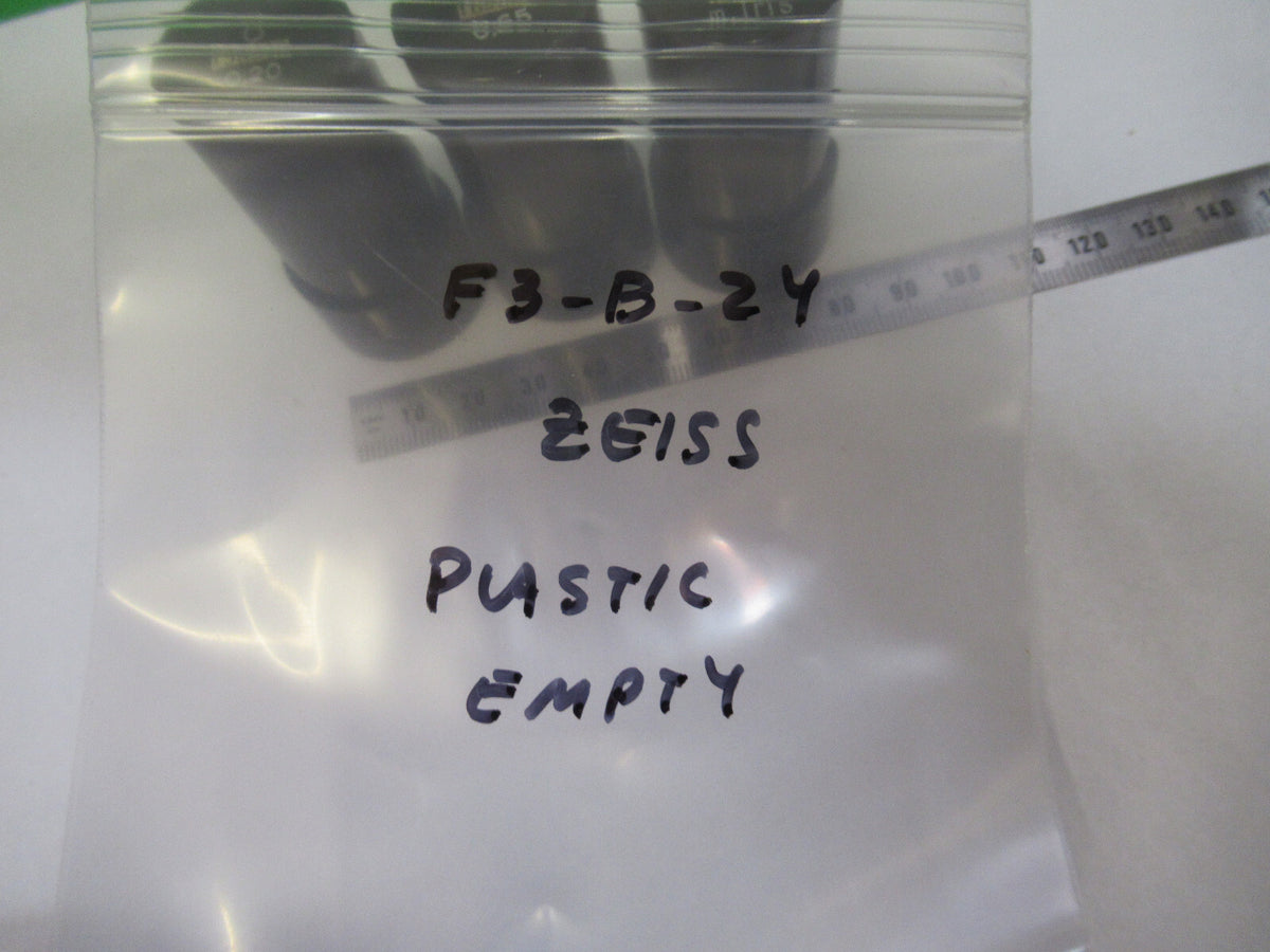 Carl Zeiss AG Germany Lot Empty Plastic Cans Ob Microscope Part