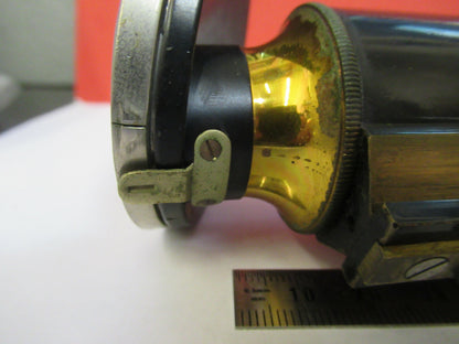 Bausch & Lomb Brass Tubus + Nosepiece Antique Microscope Part
