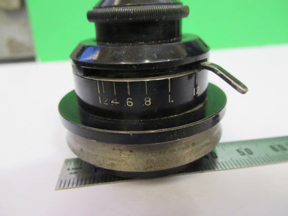 Spencer Lens Co. Antique Condenser + Iris Optics Microscope Part