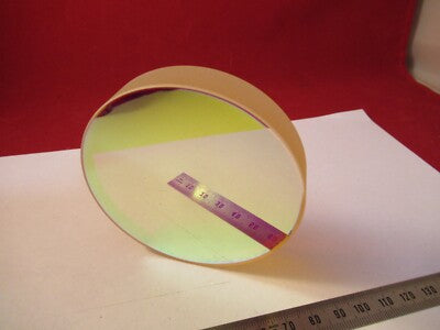 OPTICAL FLAT ZERODUR COATED 3" DIAMETER 1/10 WAVE OPTICS AS PIC &9-FT-74
