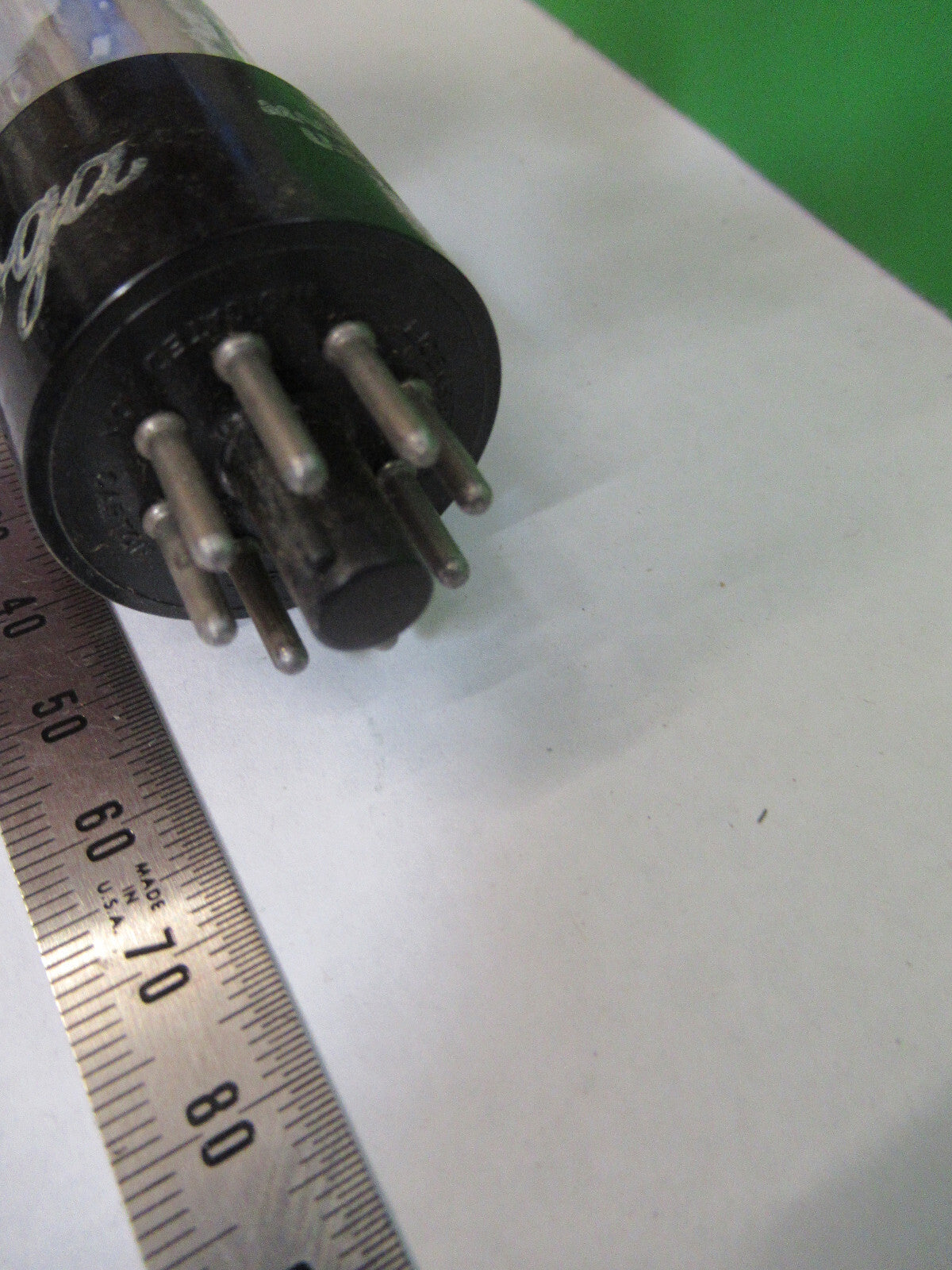 SHELDON DUAL FILAMENT RELAY VACUUM TUBE AS PICTURED &12-DT-E2