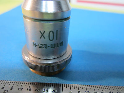 MICROSCOPE OPTICS INFRARED RESEARCH DEVICES 10x OBJECTIVE  BIN#A8