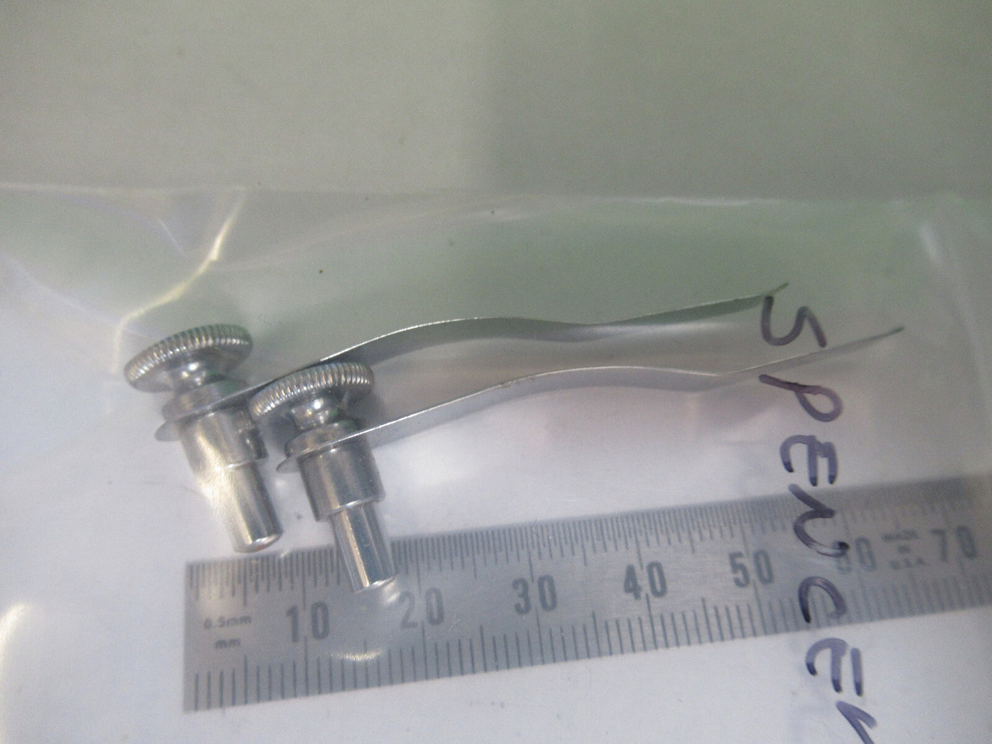 PAIR CLIPS ANTIQUE SPENCER AO MICROSCOPE PART AS PICTURED &Z8-A-42