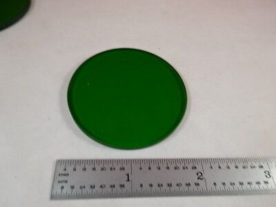 GREEN GLASS FILTER MICROSCOPE ILLUMINATOR OPTICS AS PICTURED &P1-B-01