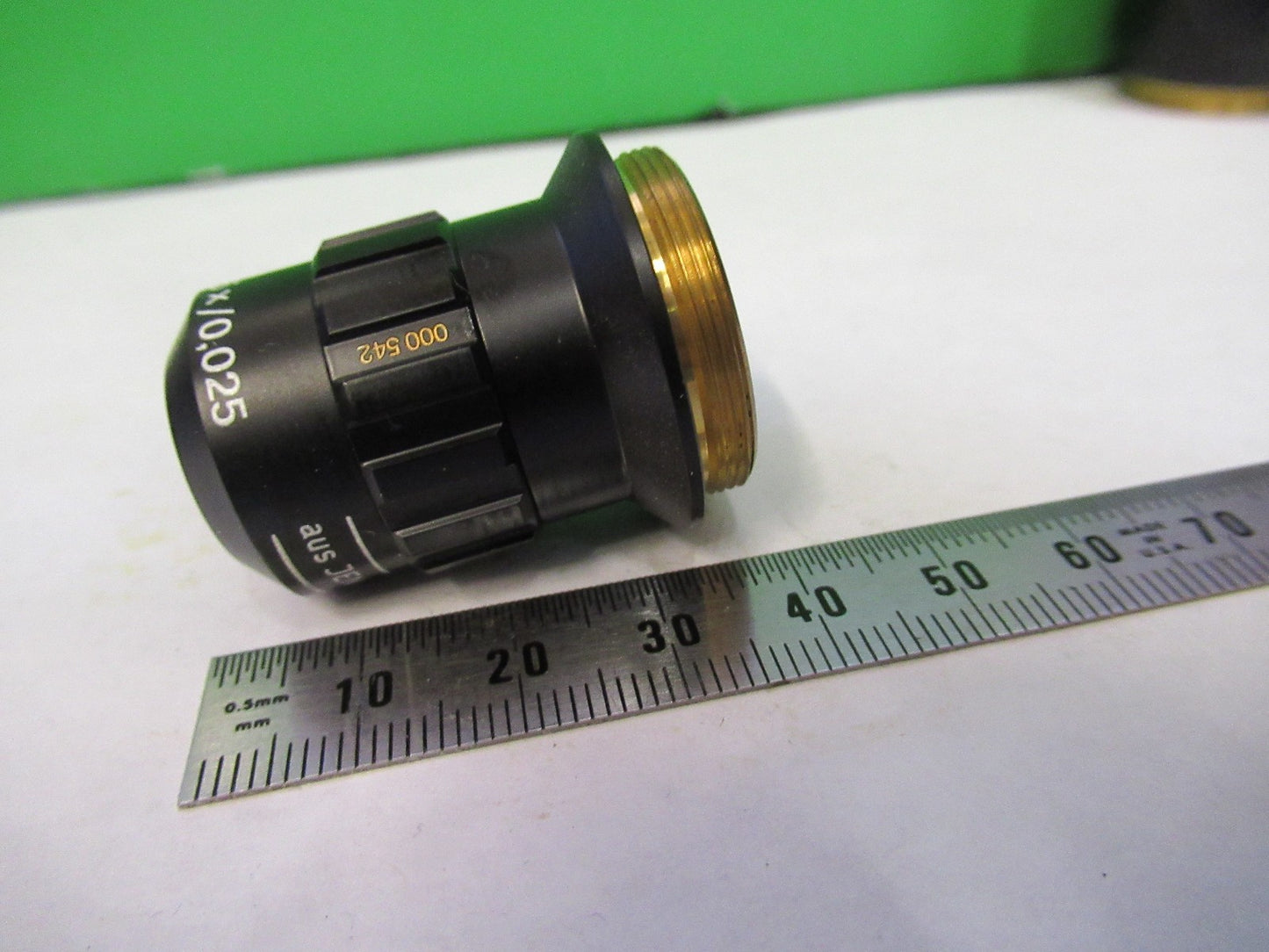 AUS JENA GERMANY INFINITY OBJECTIVE 1.25X PLANACHROMAT MICROSCOPE PART T2-A-10