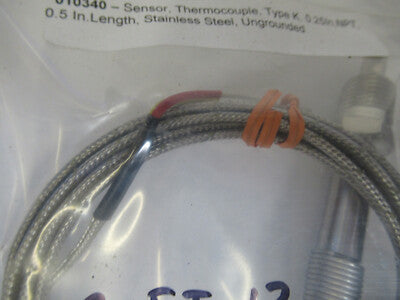 OMEGA THERMOCOUPLE TYPE K STAINLESS STEEL WELL PROBE  AS PICTURED #2-FT-13