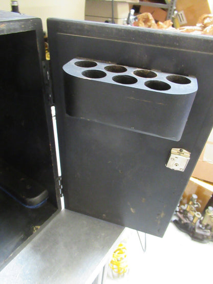 EMPTY AO SPENCER WOOD CABINET BOX WITH KEY MICROSCOPE PART AS PICTURED &TA-5