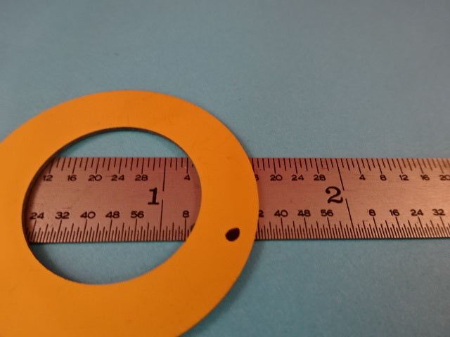 QUARTZ BLANK X-CUT GOLD PLATED for SENSOR FORCE OR PRESSURE CELL AS IS #F4-B-09