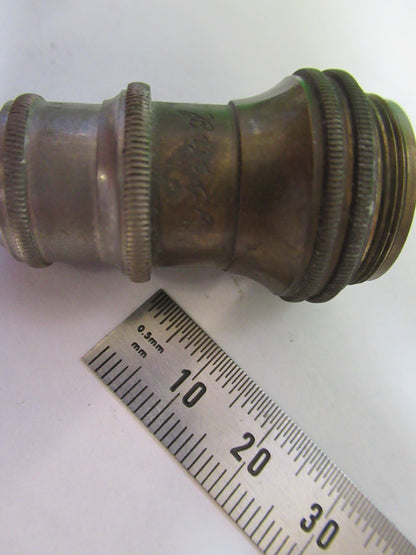 ANTIQUE GERMAN OBJECTIVE BUSCH LENS OPTICS MICROSCOPE PART AS PICTURED T8-B-43