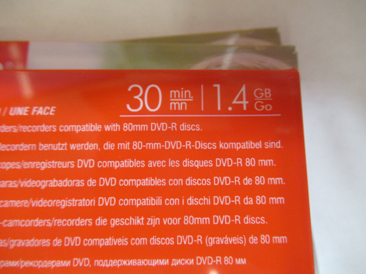 JVC DVD-R Camcorder 30 min 1.4 GB Go Discs Camera Pack of 3  R7-A-64