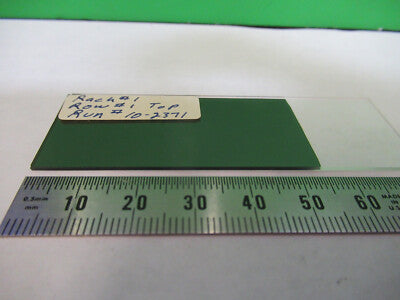 GLASS SLIDE COATED GERMANIUM THIN FILM 9,000 ANGSTROMS  AS PICTURED Z1-A-12