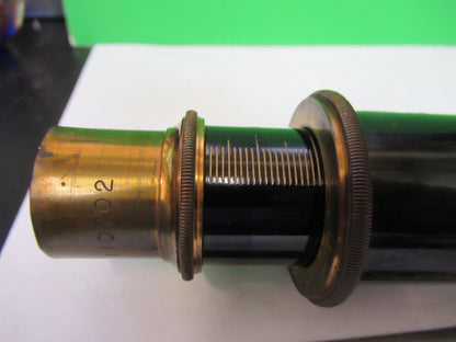 ANTIQUE BAUSCH LOMB TUBUS BRASS MICROSCOPE PART AS PICTURED S1-B-03