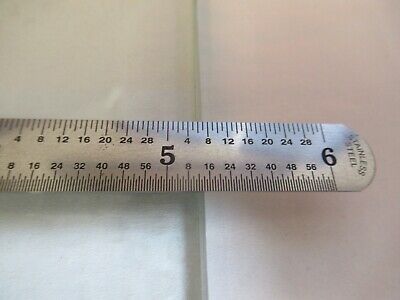 GLASS STAGE [dirty] PLATE SPECIMEN MICROSCOPE PART AS PICTURED &A3-B-10