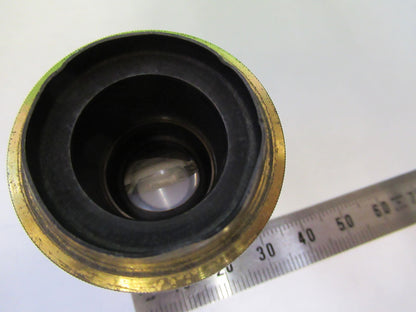 FOR PARTS ANTIQUE LONDON BRASS EYEPIECE LENS MICROSCOPE PART AS PICTURED X6-A-96