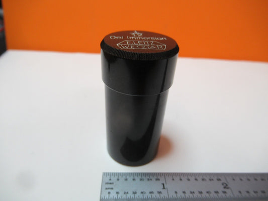 Empty Ernst Leitz Wetzlar 1/12 Brass Objective Can Microscope Part