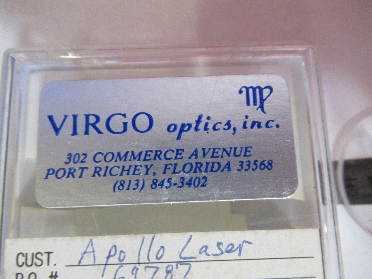OPTICAL LENS LASER OPTICS AS PICTURED T7-A-75