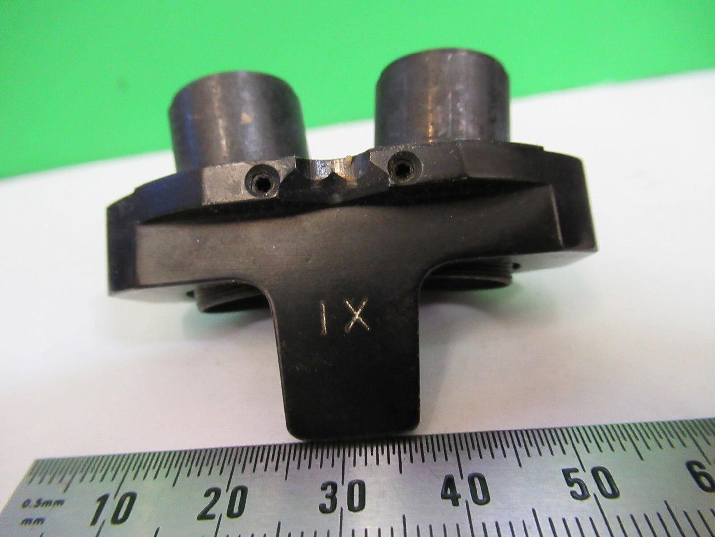 AO 1X ANTIQUE  STEREO OBJECTIVE LENS MICROSCOPE PART as pictured X7-A-52