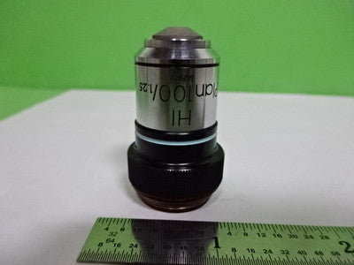MIKROSKOPTEIL OBJEKTIV OLYMPUS HI 100X PLAN OPTICS AS IS B2-M-05