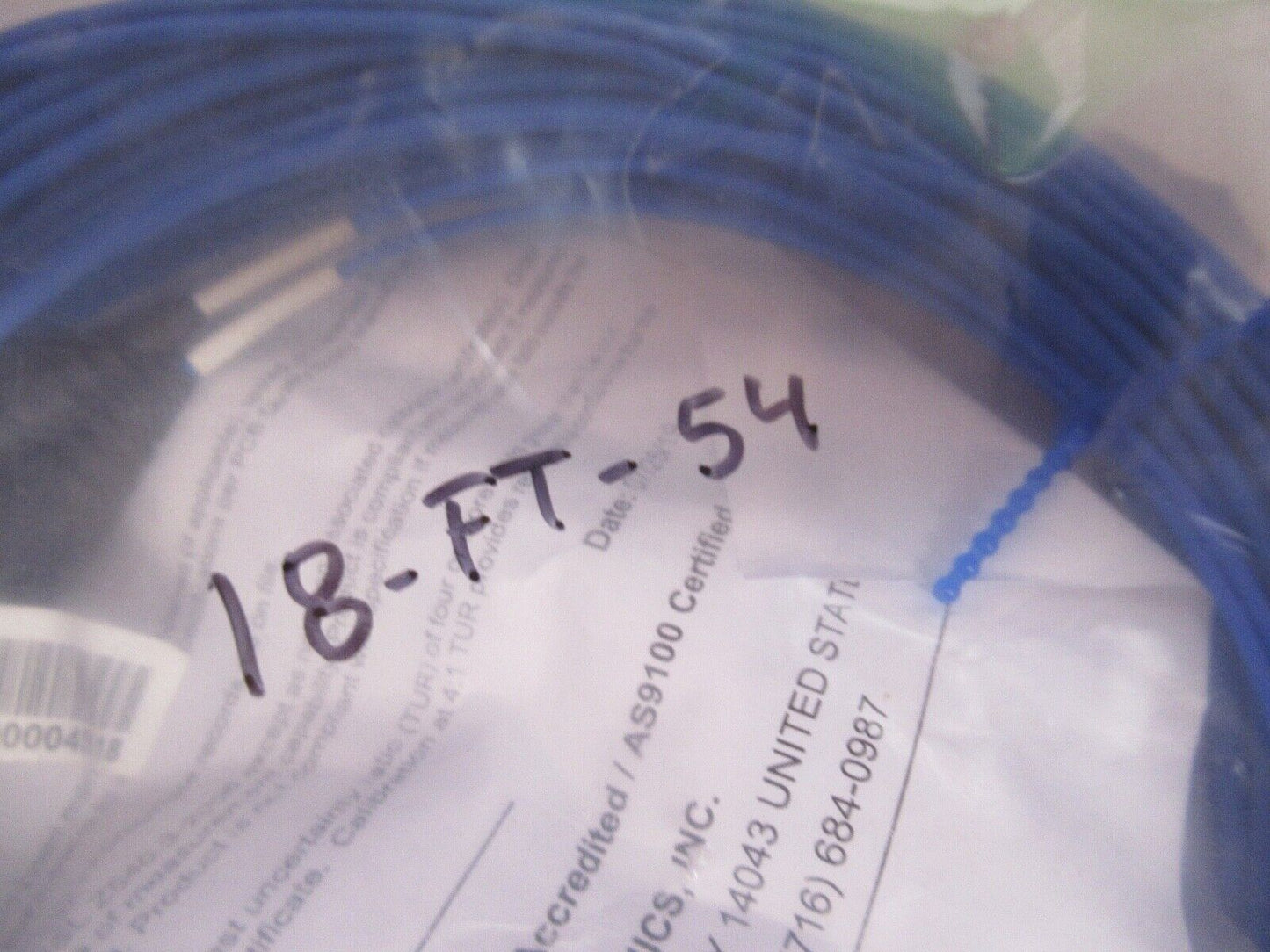 PCB PIEZOTRONICS CABLE 1/4-28 TO TWO BNC 100 FEET 010AYQM AS PICTURED 18-FT-54