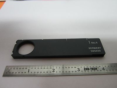 MICROSCOPE PART FILTER SLIDE OBJ.5 GERMANY 505020 OPTICS BIN#B1-R-18