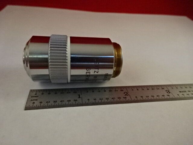 MIKROSKOPTEIL OBJEKTIV LEITZ GERMANY FLUOTAR 100X INFINI OPTICS AS IS #F2-A-9