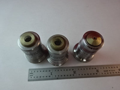 Lot 3 Ea American Optical Co. Spencer Lens Co. Objectives 100X + Bl 20X Optics Microscope