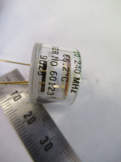 SPACE 10.24 MHz QUARTZ CRYSTAL FREQUENCY CONTROL BLILEY BG61 GLASS PCK 82-A-86
