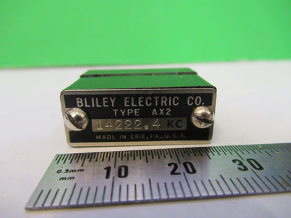 VINTAGE WWII BLILEY QUARTZ CRYSTAL AX2 14222.4 KC FREQUENCY RADIO AMATEUR S1-B29