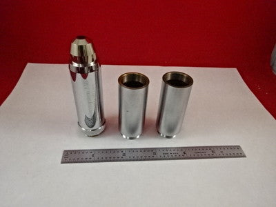 MICROSCOPE PART CARL ZEISS OBJECTIVE REDUKTIONSSYSTEM 1:10 OPTICS AS IS #Q8-A-02