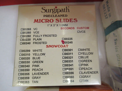 LOT GLASS SLIDES ASSORTED MICROSCOPE PART AS PICTURED Y7-B-33