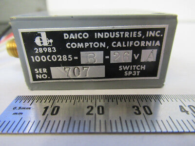 DAICO INDUSTRIES SWITCH SP3T 100C0285-B-26VA SMA CONNECTOR AS PICTURED #2-FT-12
