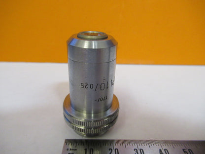 LEITZ WETZLAR 10X /170 OBJECTIVE LENS OPTIC MICROSCOPE PART AS PICTURED Y3-A-88