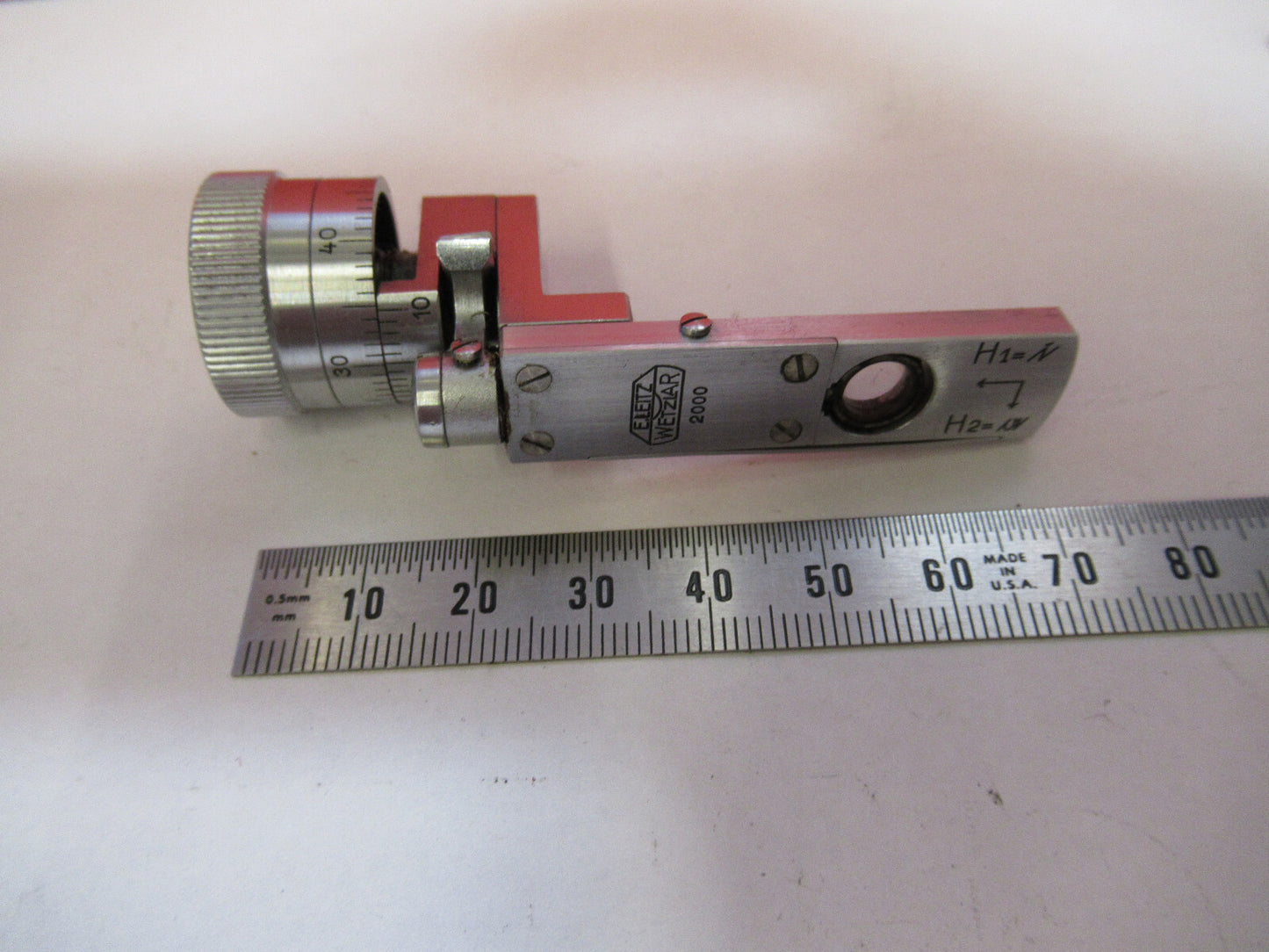 LEITZ GERMANY BEREK COMPENSATOR OPTICS MICROSCOPE PART AS PICTURED S4-B-57