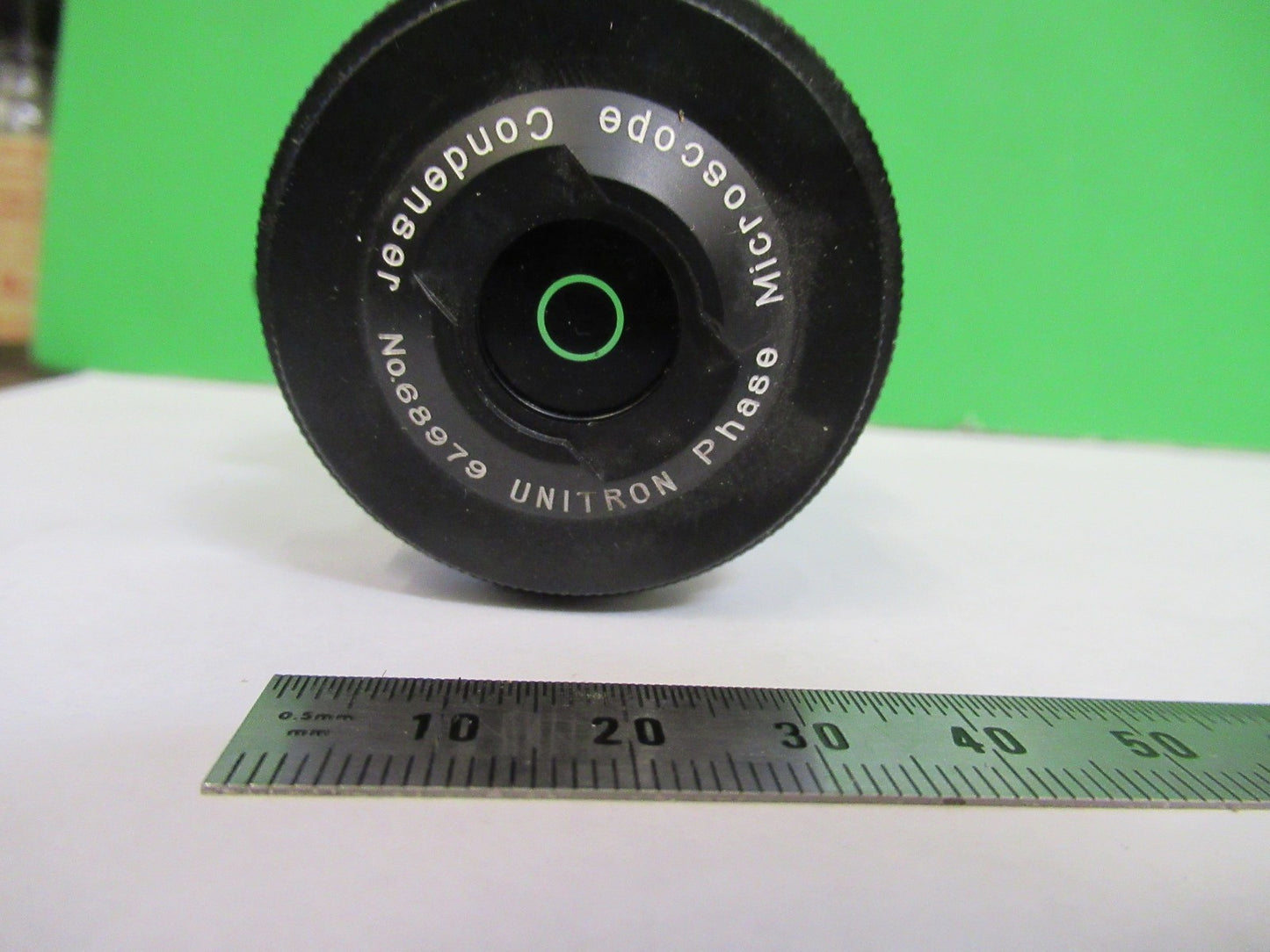 UNITRON JAPAN DARK CONDENSER PHASE OPTICS MICROSCOPE PART AS PICTURED U8-A-15