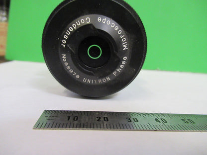 UNITRON JAPAN DARK CONDENSER PHASE OPTICS MICROSCOPE PART AS PICTURED U8-A-15
