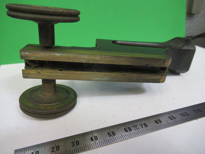 ANTIQUE BAUSCH LOMB OLD STAGE FRAME LIMB MICROSCOPE PART AS PICTURED F3-B-70