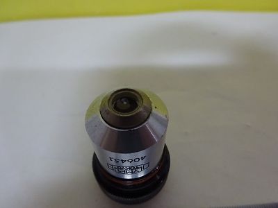 FOR PARTS MICROSCOPE OBJECTIVE OLYMPUS M10 OPTICS AS IS BIN#P7-29