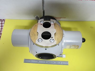 MICROSCOPE PART PHOTOMIC ZEISS HEAD TRINOCULAR HEAVY OPTICS AS IS BIN#H8-08