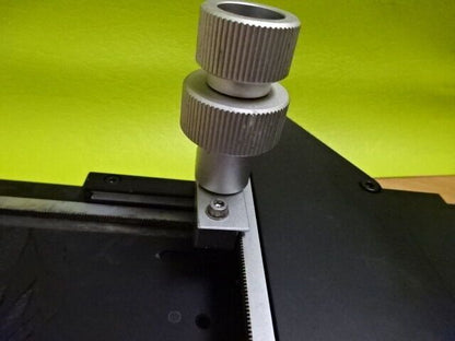 MICROSCOPE PART NIKON JAPAN METAPLAN STAGE TABLE MICROMETER GERMAN AS IS #TD-3-A
