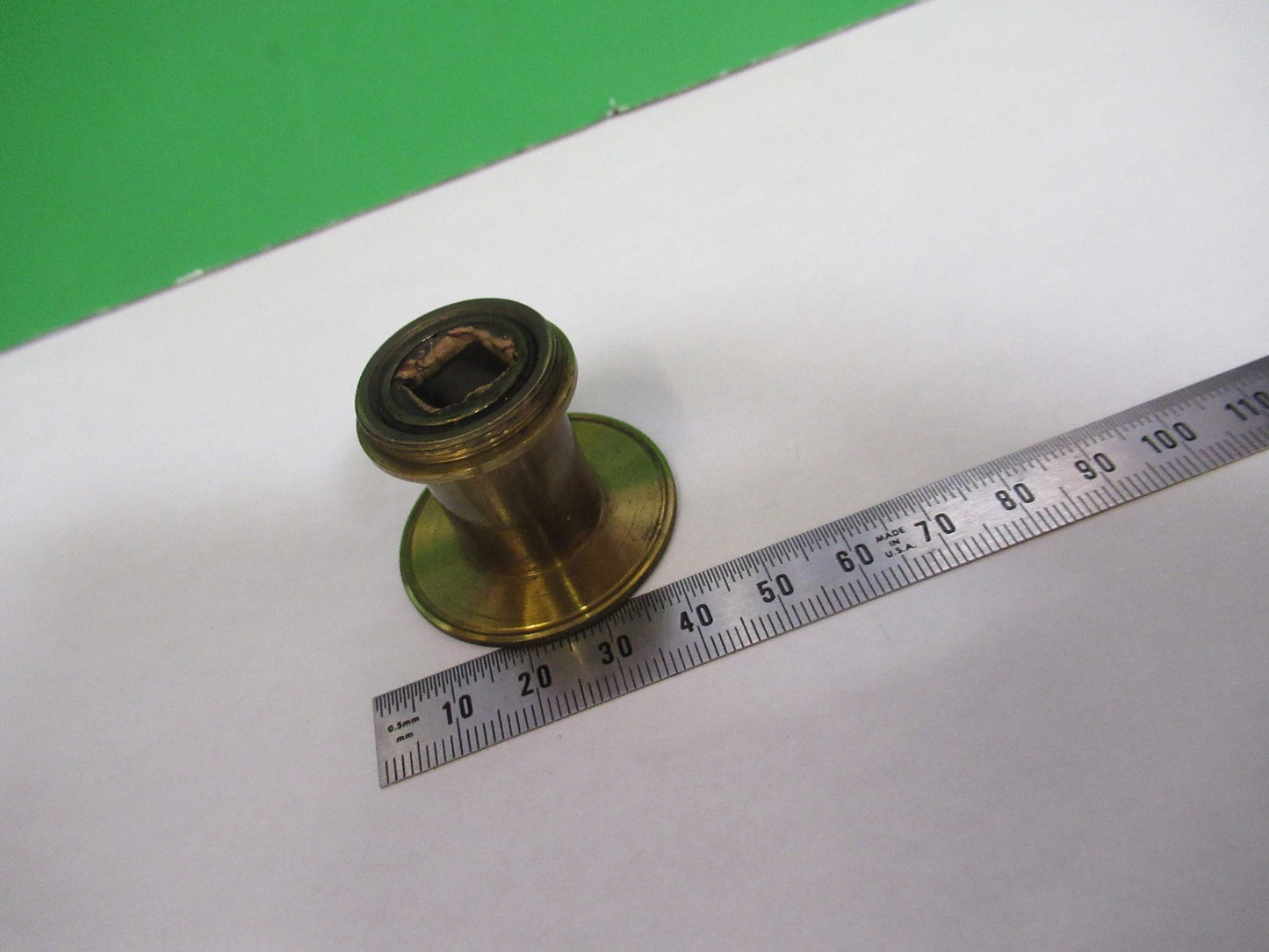 ANTIQUE BRASS POLARIZER BECK UK OPTICS MICROSCOPE PART AS PIC X3-B-04