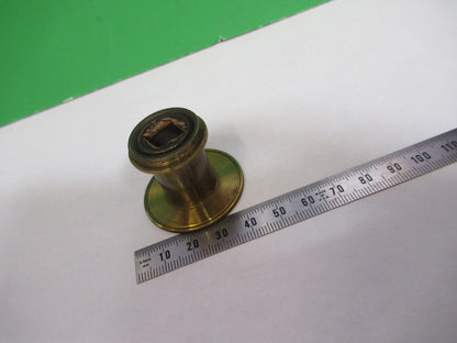 ANTIQUE BRASS POLARIZER BECK UK OPTICS MICROSCOPE PART AS PIC X3-B-04