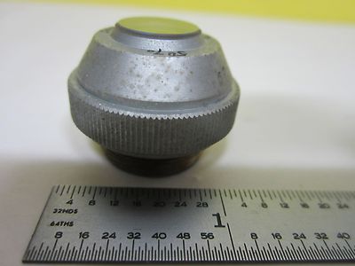 MICROSCOPE PART OBJECTIVE 50% TRANSMITTANCE [scratches] OPTICS AS IS BIN#U1-06