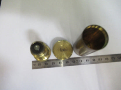 ANTIQUE BRASS OBJECTIVE UK LONDON MICROSCOPE PART AS PIC A5-B-03